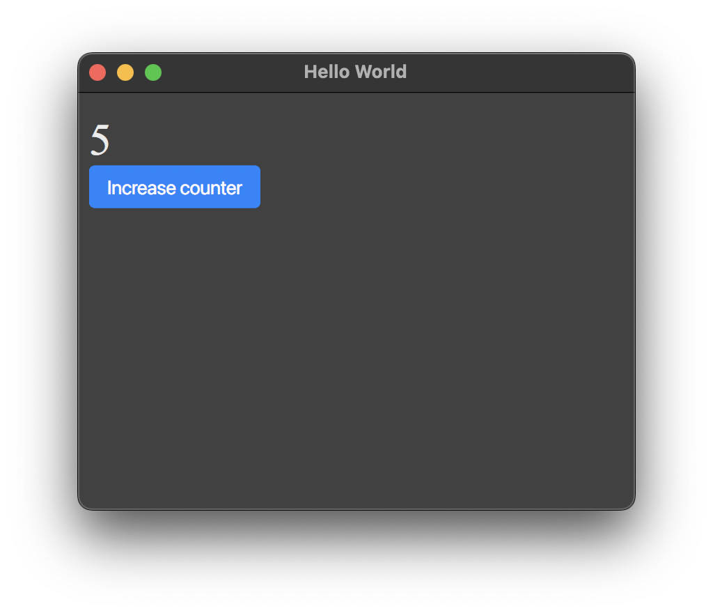 A minimal Azul application