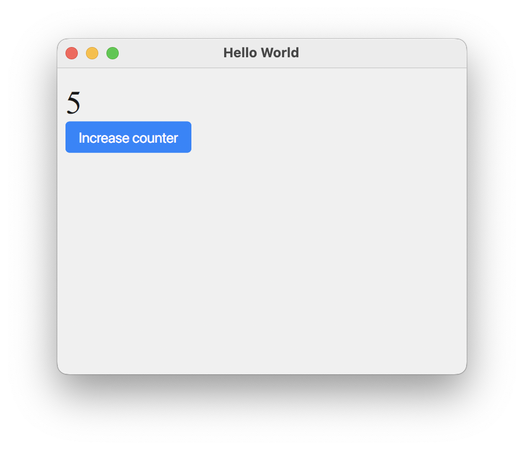 A minimal Azul application