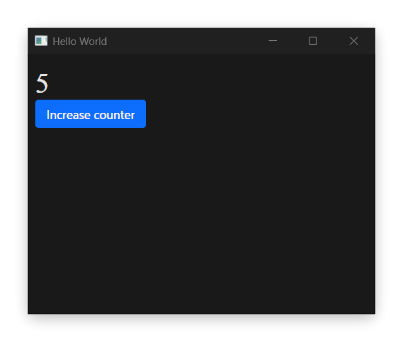 A minimal Azul application