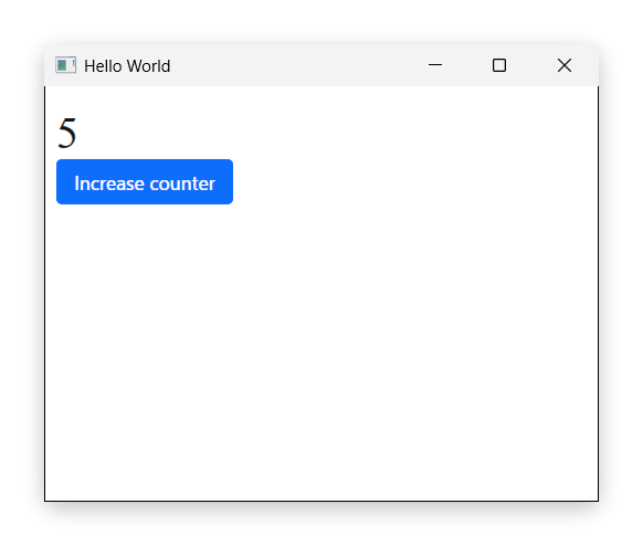 A minimal Azul application